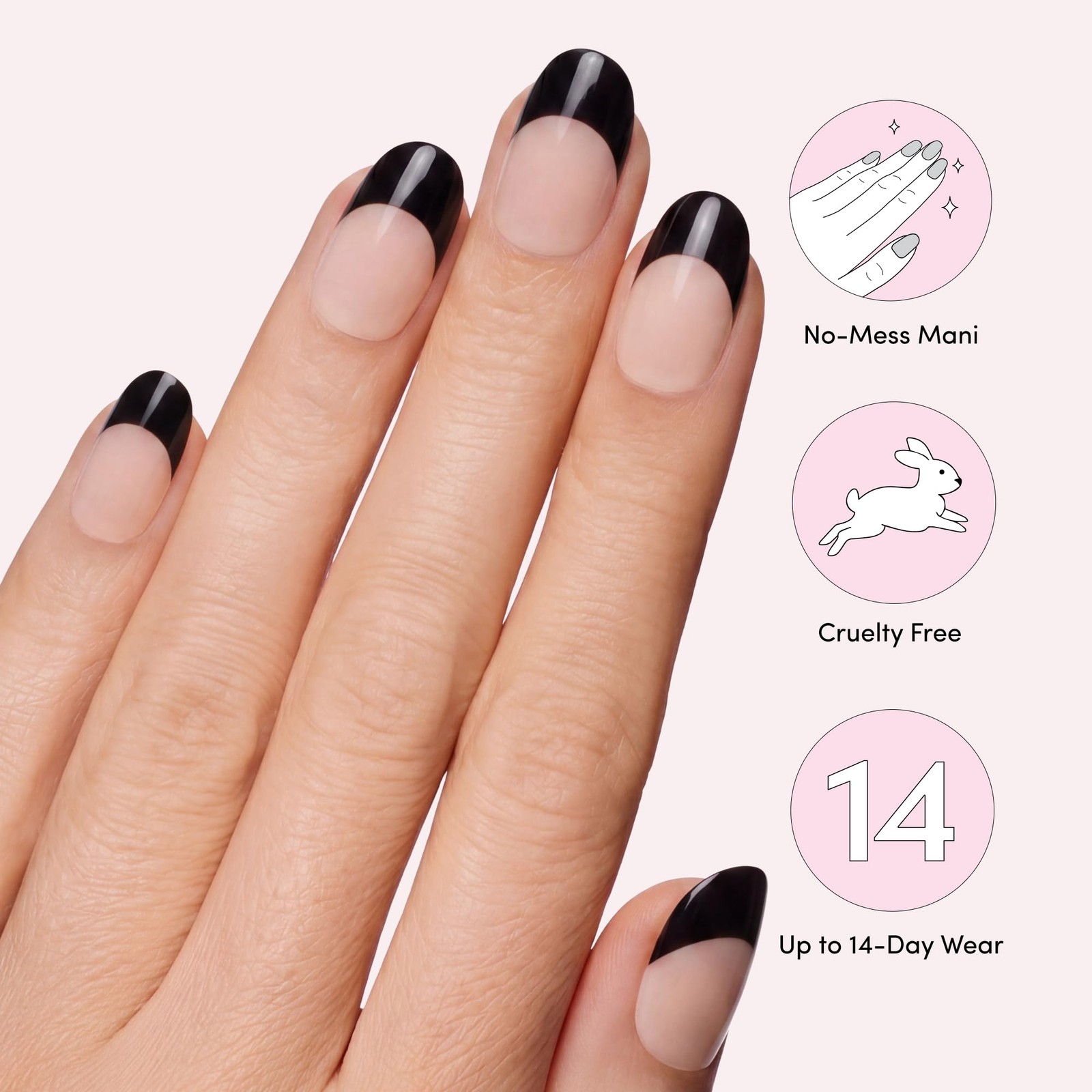 Dashing Diva Glaze French Nail Strip Set – Suit and Tie Standard – Long Lasti…