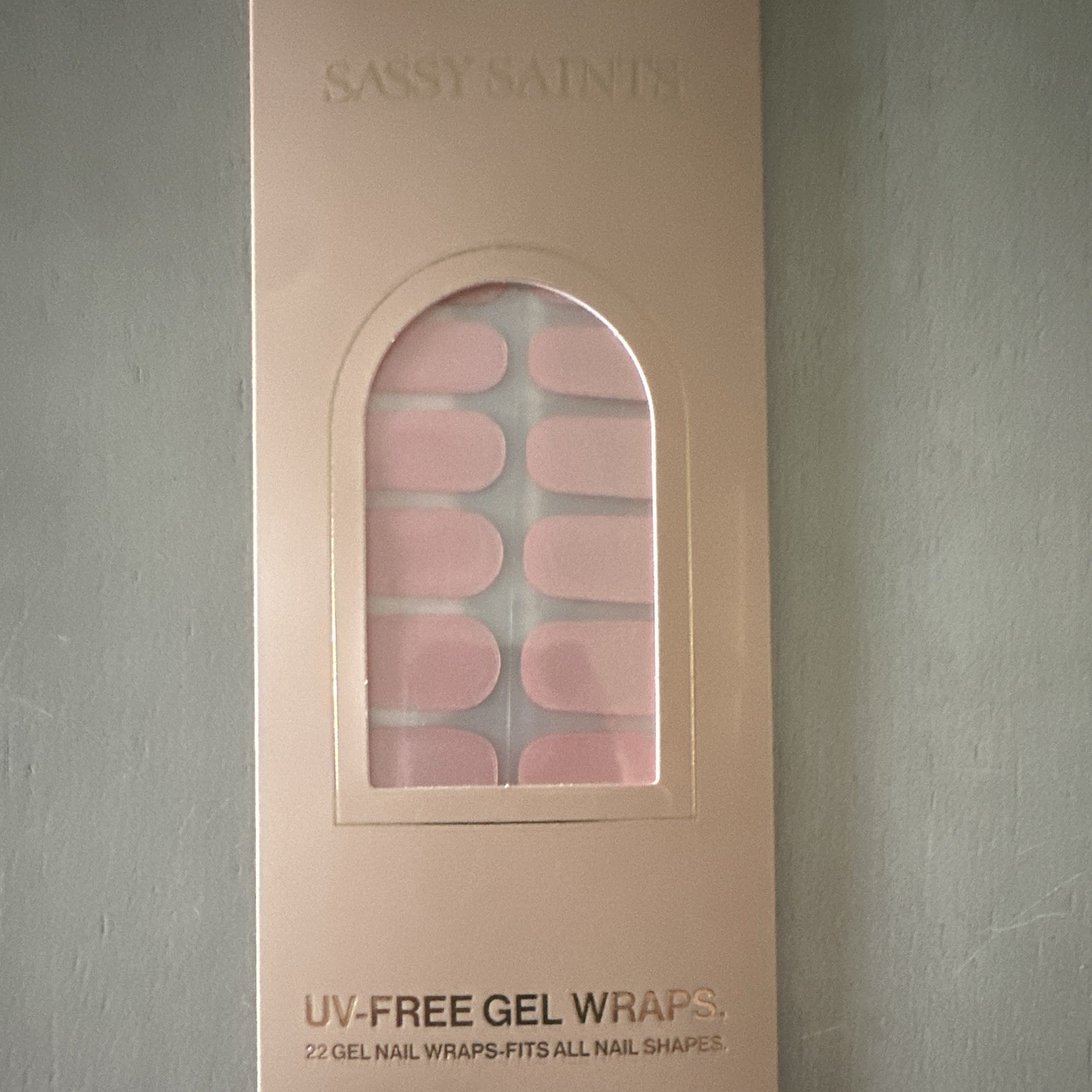 Sassy Saints UV-Free Gel Nail Wraps Pop Crush Pink Shiny