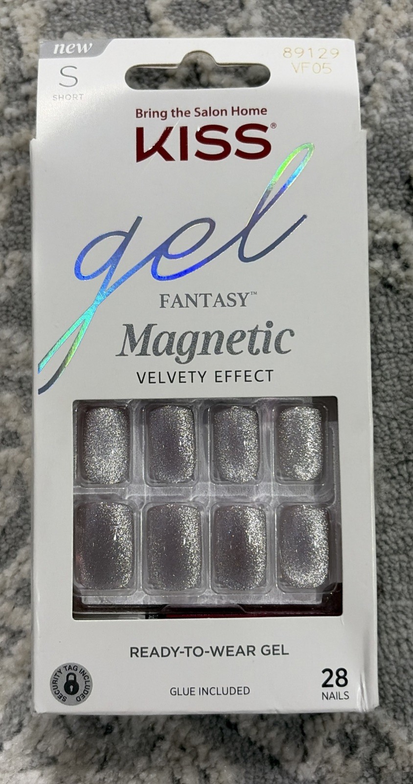 KISS Gel Fantasy NAILS Shiny Magnetic Silver 3 Packs