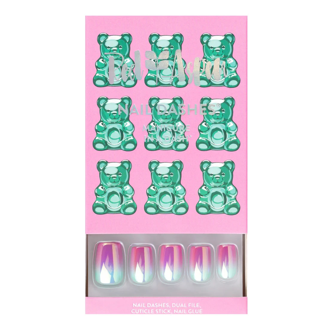 Red Aspen Press On Nails- I like it Sugar-Coated, Charlie Short Coffin