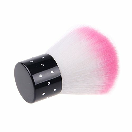 1Pc Rhinestones Cosmetic Nail Art Dust Remover Face Brush With Foundation Tool