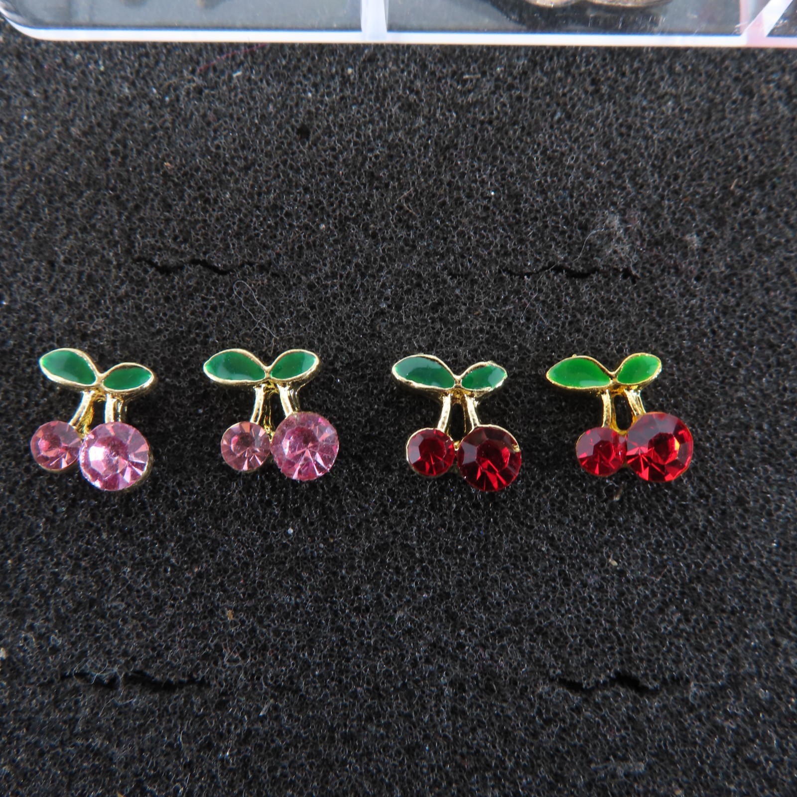 (5 BOXES) TATIWOO 3D NAIL ART CHARMS 24PCS PINK BOW HEART STAR BUTTERFLY DECALS