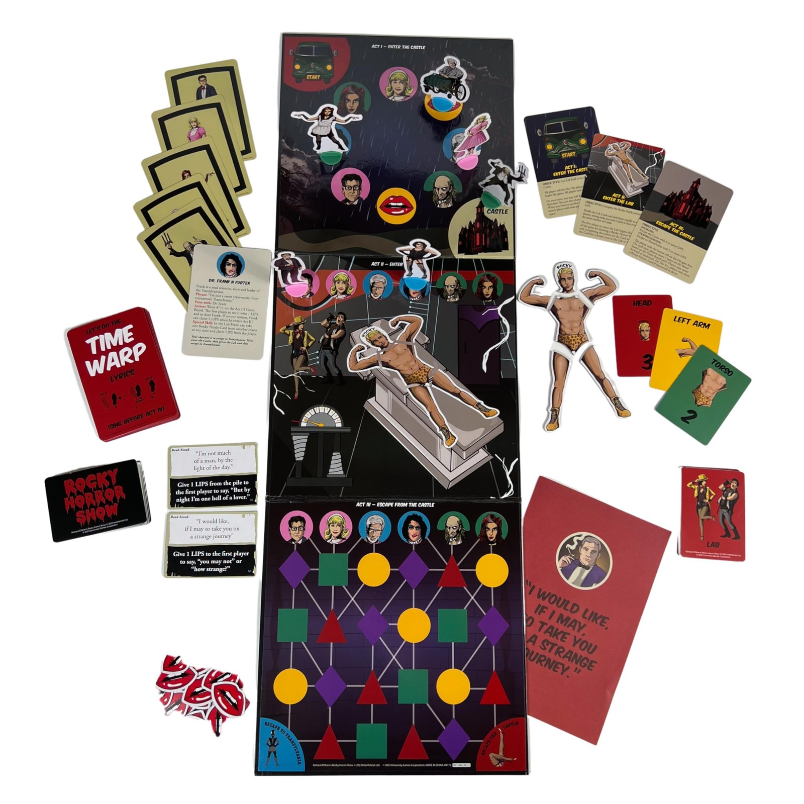 University Games, Rocky Horror Show Party Game, for One Size, Multicolor