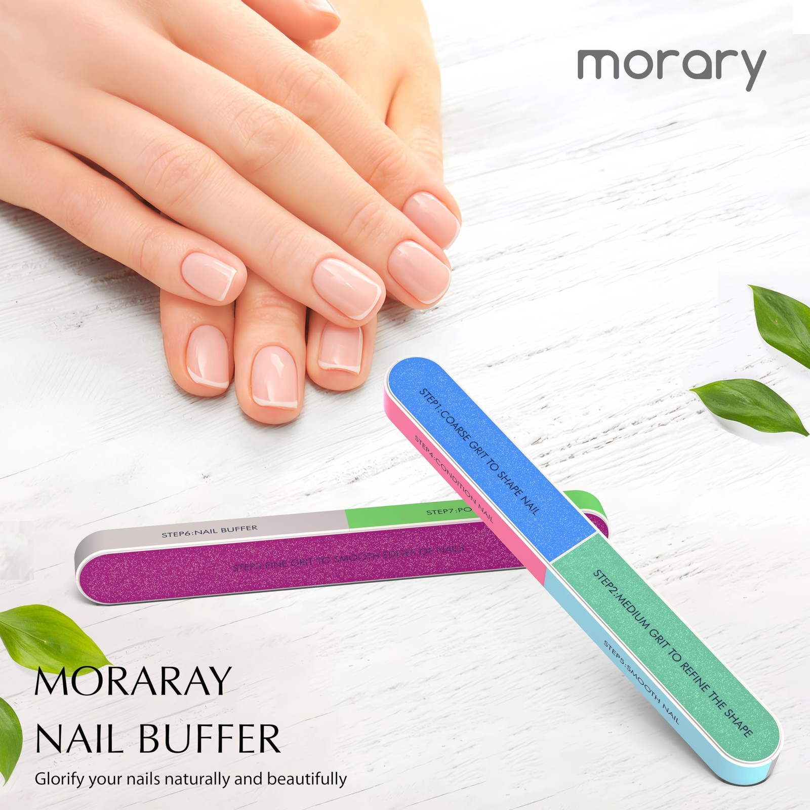 7 Way Nail Buffer Block for Natural Nails Shine Smoother Upgraded Buffing Blo…
