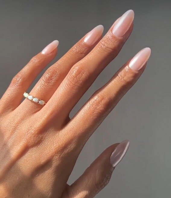 White Nail Chrome Powder Pigment Nails Crystal Shiny Mirror Dust Glazed Donut UK