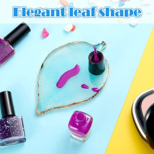 21 Pieces Nail Art Tools Kit, Resin Nail Art Palette Leaf Shape Mixing Palette