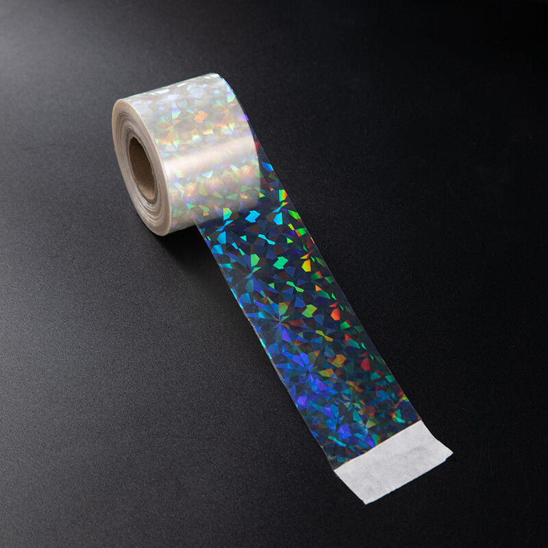 2 Roll of 120m Nail Art Foils Transfer Sticker Aurora Chrome Decals Tips Decor