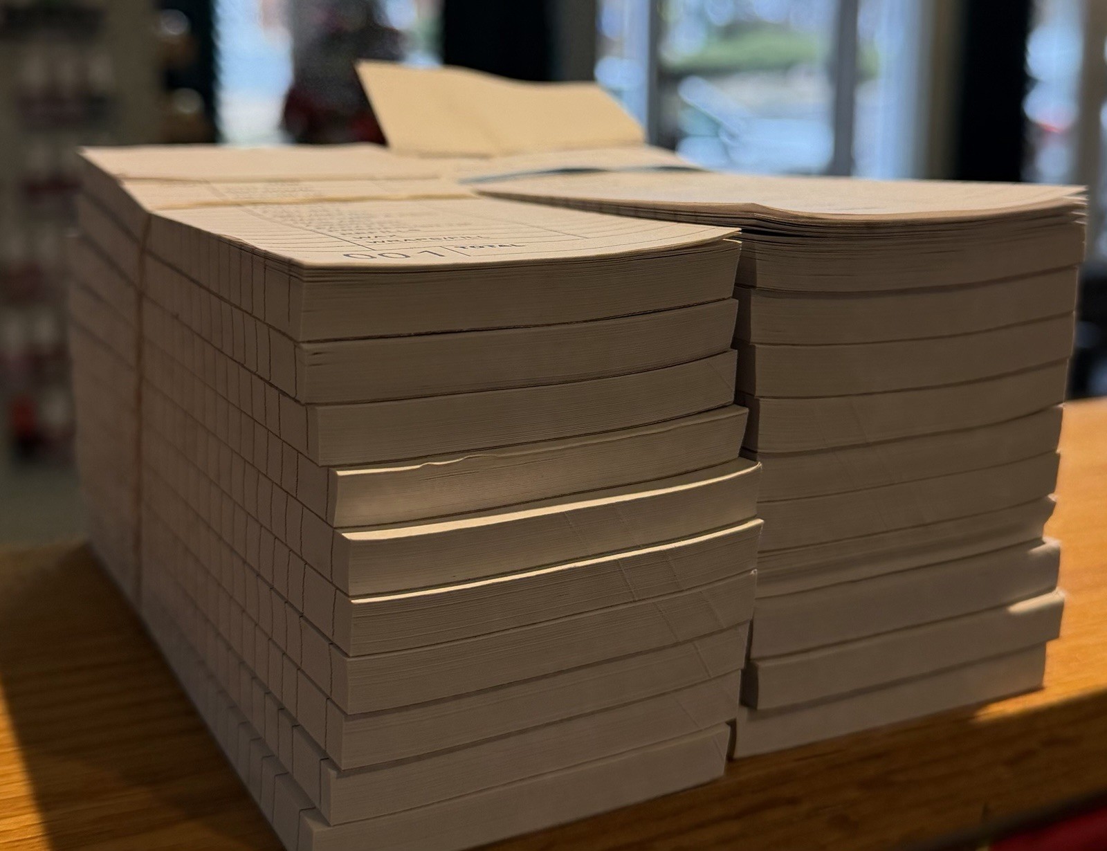 Nail Salon Ticket Check Book 100ct/book ( 2 Packs = 20 Books )