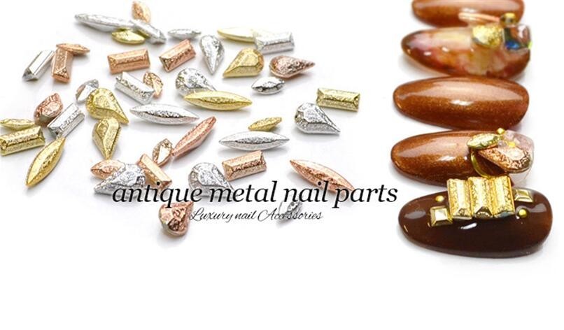 20pcs New 3D Gold Silver Bronze Antique Nail Art Decoration Charms Cute Jewelry