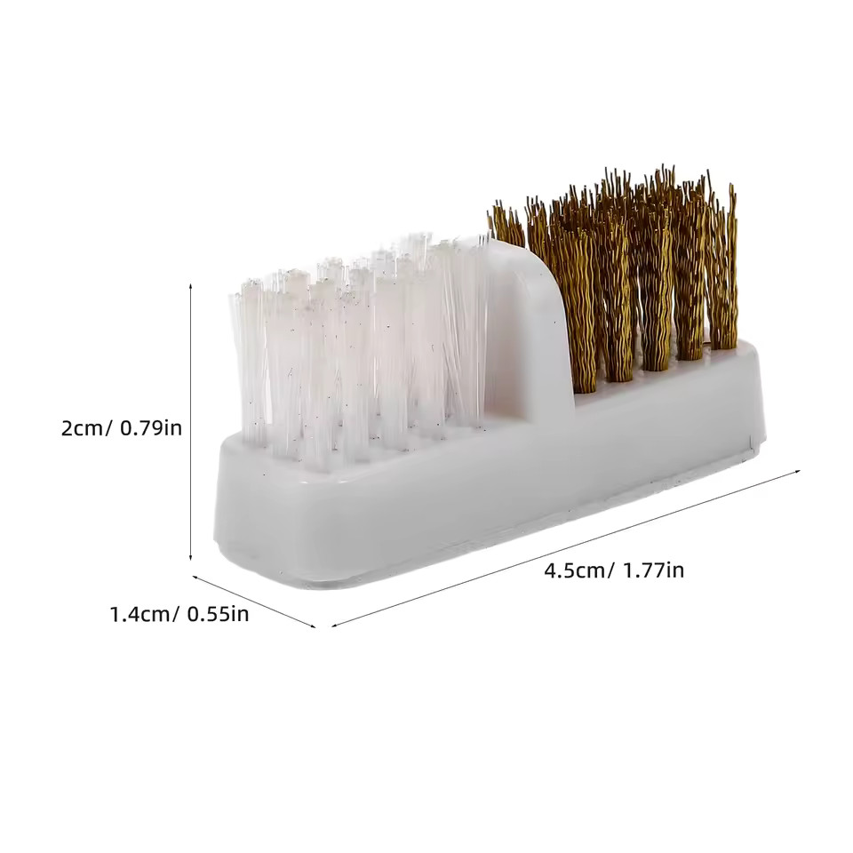 1/5X Copper Nail Drill Bit Cleaning Brush – Multi-Use for Salon & Home Nail Art