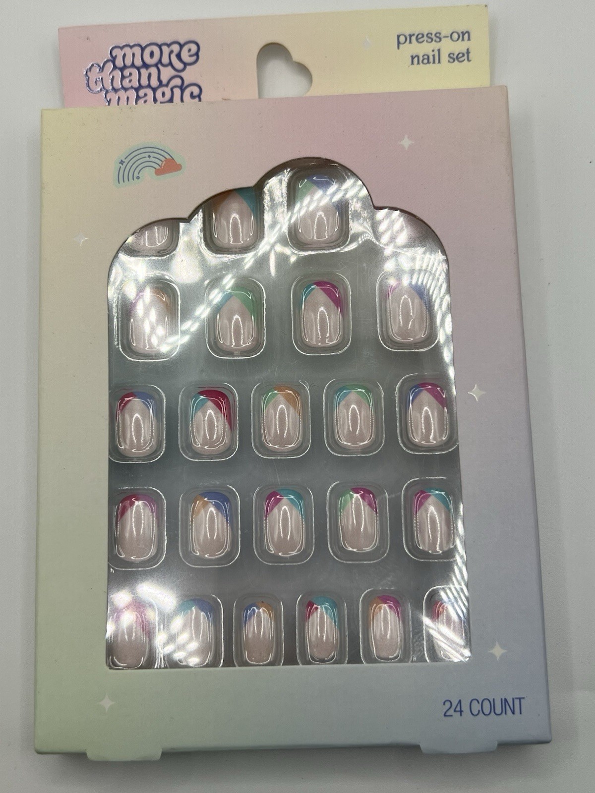 NEW More Than Magic Sparkly Press-On Nail Set – 24 Count