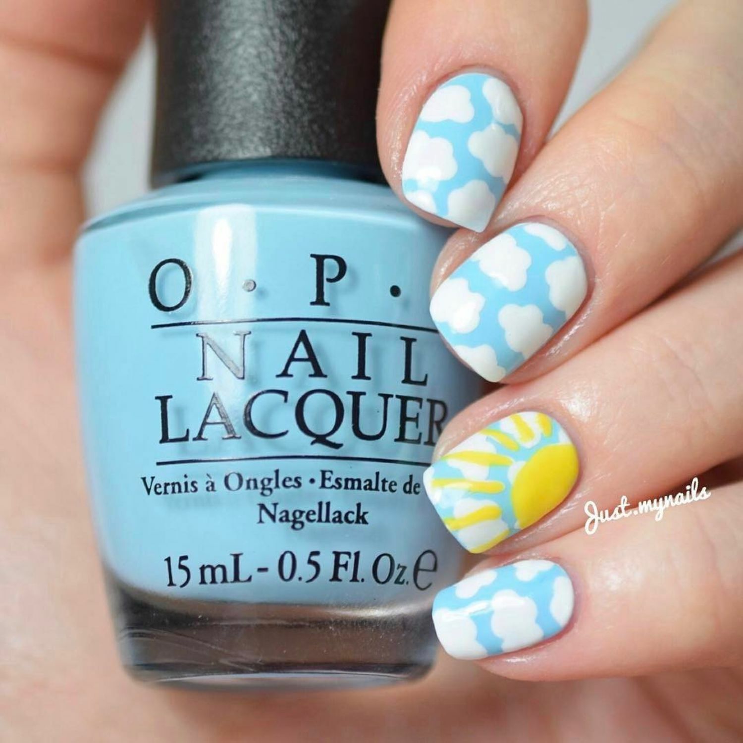 Clouds Stencils for Nails, Nail Stickers, Nail Art, Nail Vinyls