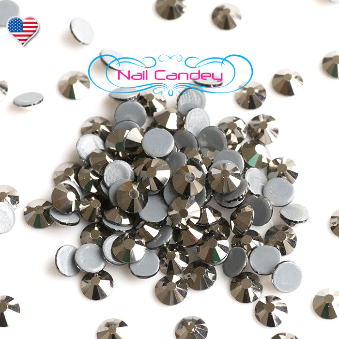 Hematite Silver 20ss Crystals For Nail Art Flatback Swarovski Rhinestone Qty.144