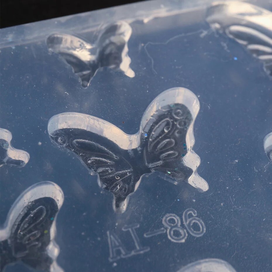 3d Molde De Silicona Mariposas