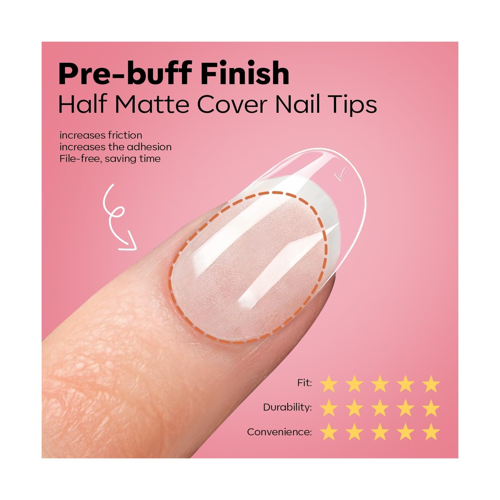 modelones X Nail Gel Kit Extra Short Oval Round, 510Pcs Fake Nails 15Sizes, 9…