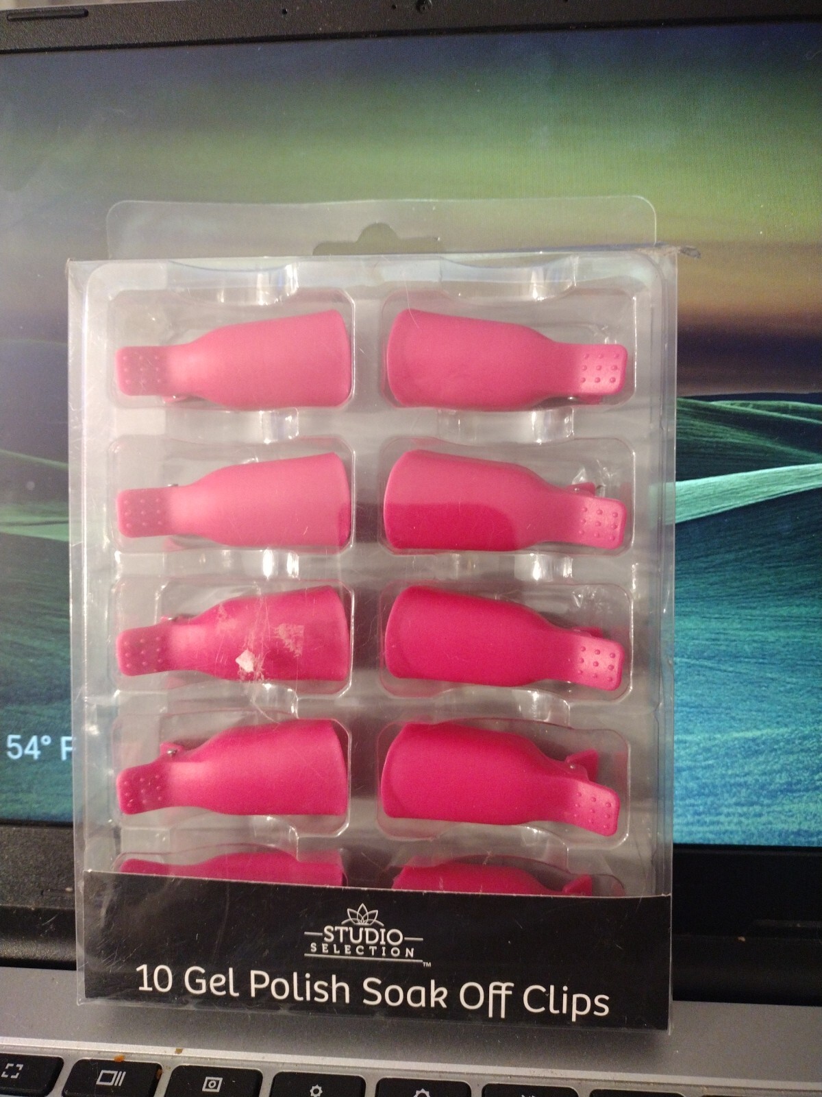 Studio Selection 10 Pink Gel Polish Soak Off Clips NEW!
