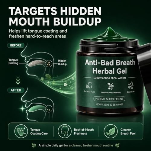 Anti-Bad Breath Herbal Gel Supplement – Body & Breath Odor Control from The Insi