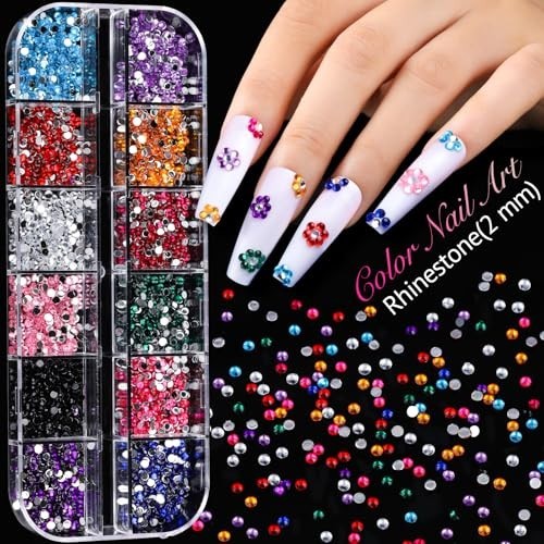 Acrylic Nail Kit for DIY Nail Art – Clear Coffin Tips, Charms, Stickers & Tools