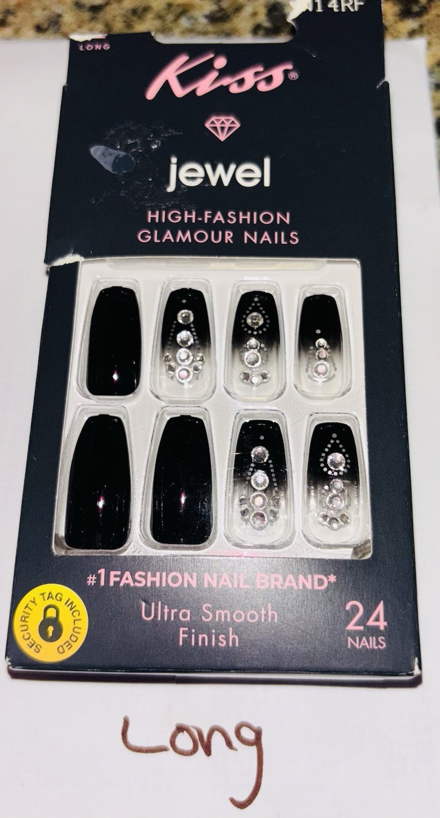 3 Packs KISS Classy Premium Nails Jeweled Glamor Jewel Ultra Smooth New Variety