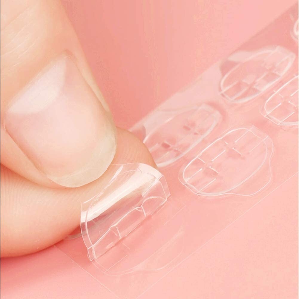 Multi-Purpose Nail Adhesive Tabs – Double Sided Stickers – 10 Sheets, 12 Sizes