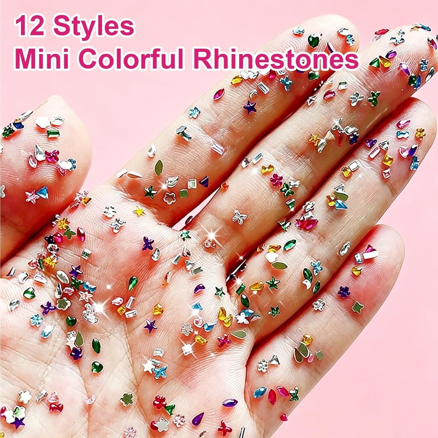 3000 Mini Colorful Rhinestones for Nail Art – Quality DIY Gems Kit