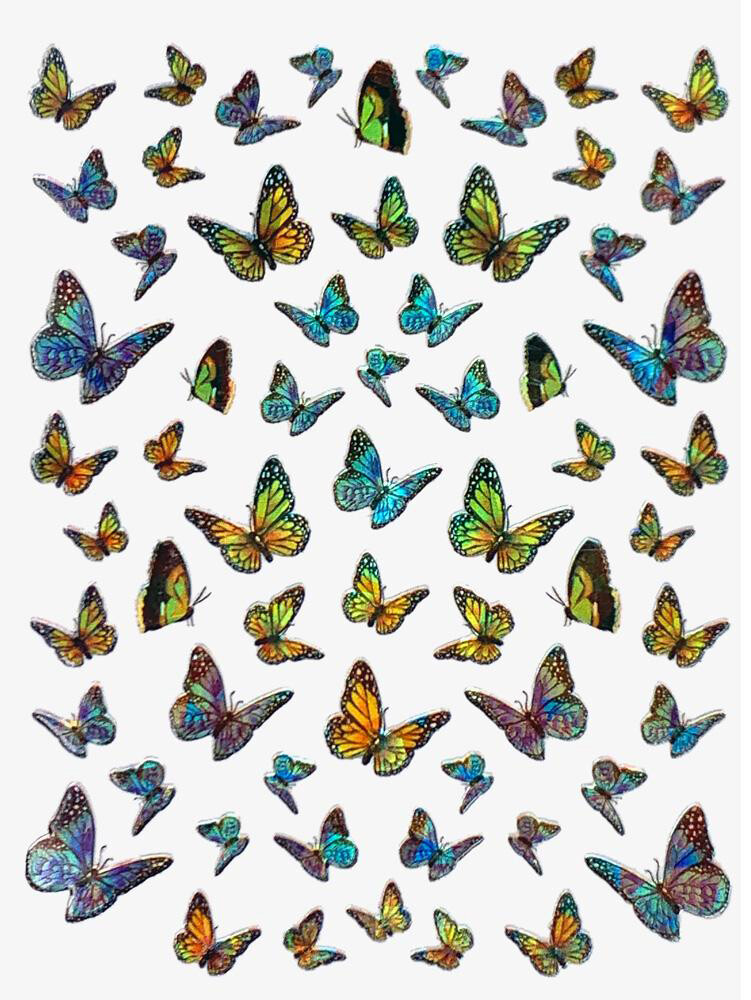 3D Butterfly Nail Sticker Art Decal Adhesive DIY Desgin Waterproof Manicure US