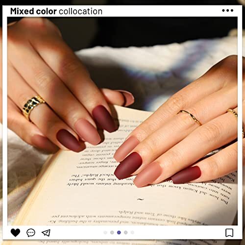 240 Pcs Short Square Press On Nails Artificial Acrylic False Nails w/ Nail Glue