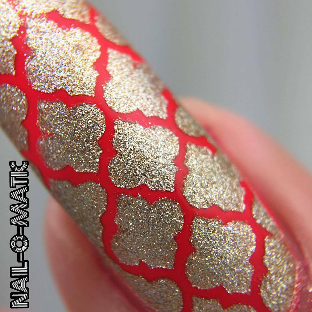 Moroccan stencils for nails, quatrefoil nail stickers, nail art, nail vinyls