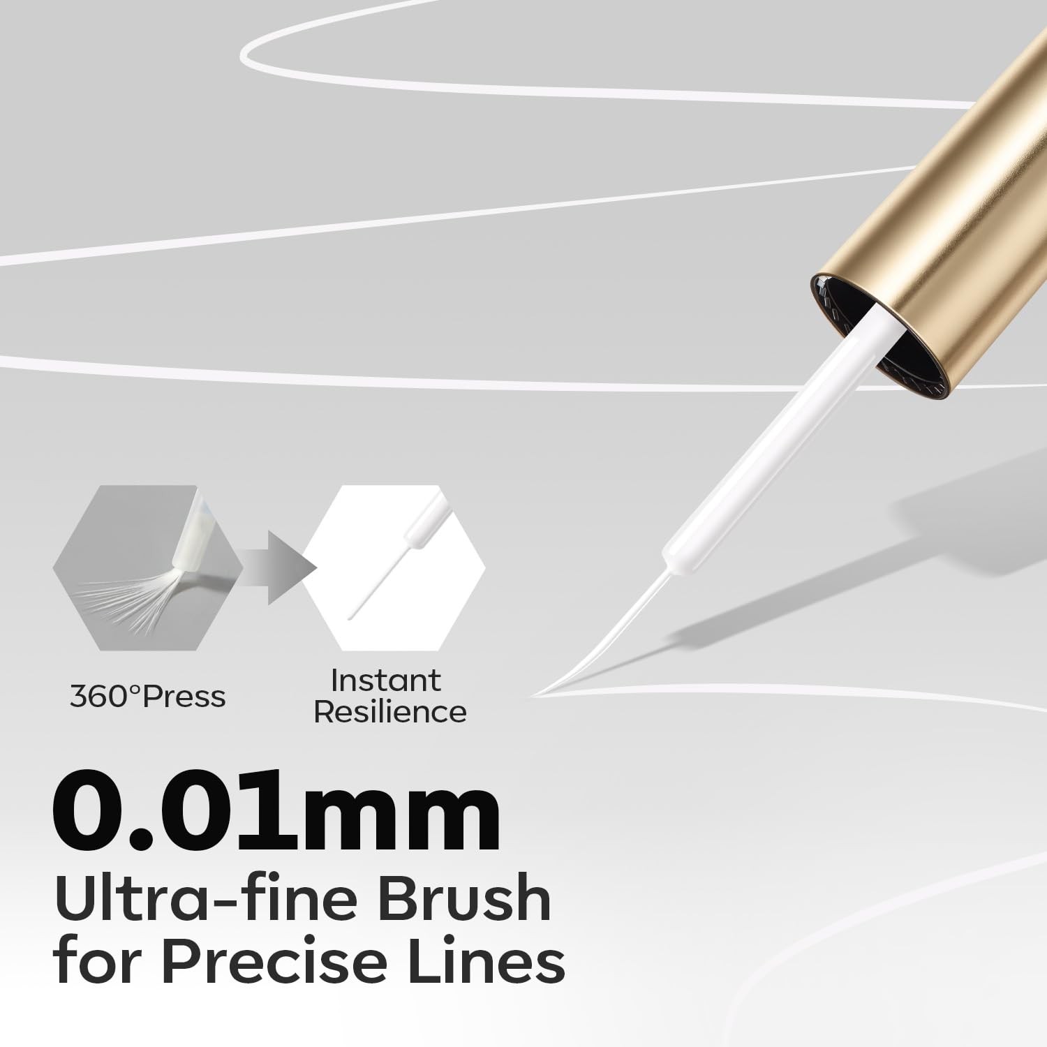 White French Tip Liner Gel Polish 15ML Nail Art Paint Swirl DIY Home Salon