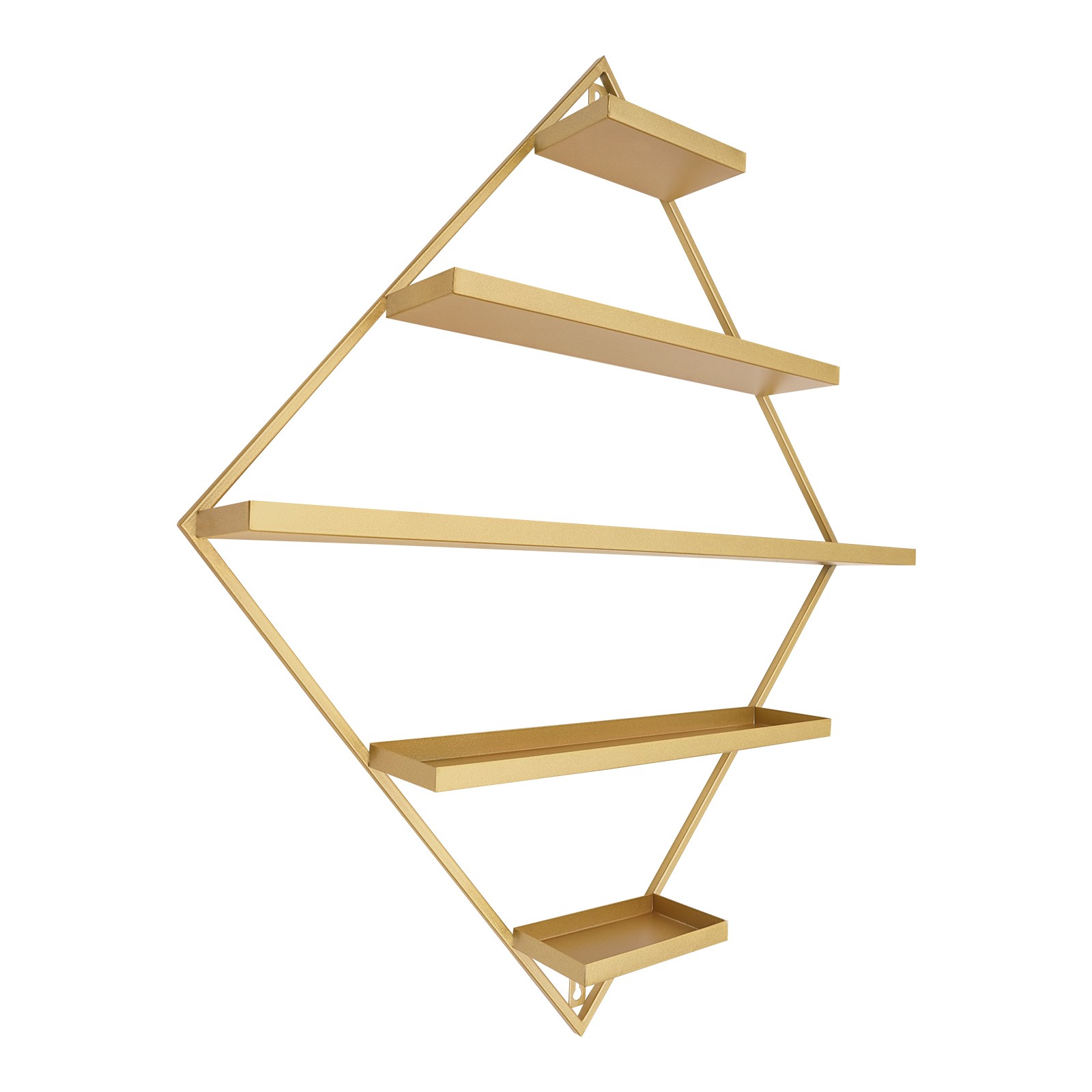 Gold Nail Polish Wall Organizer Holder Display, Nail Polish Wall Shelves Iron