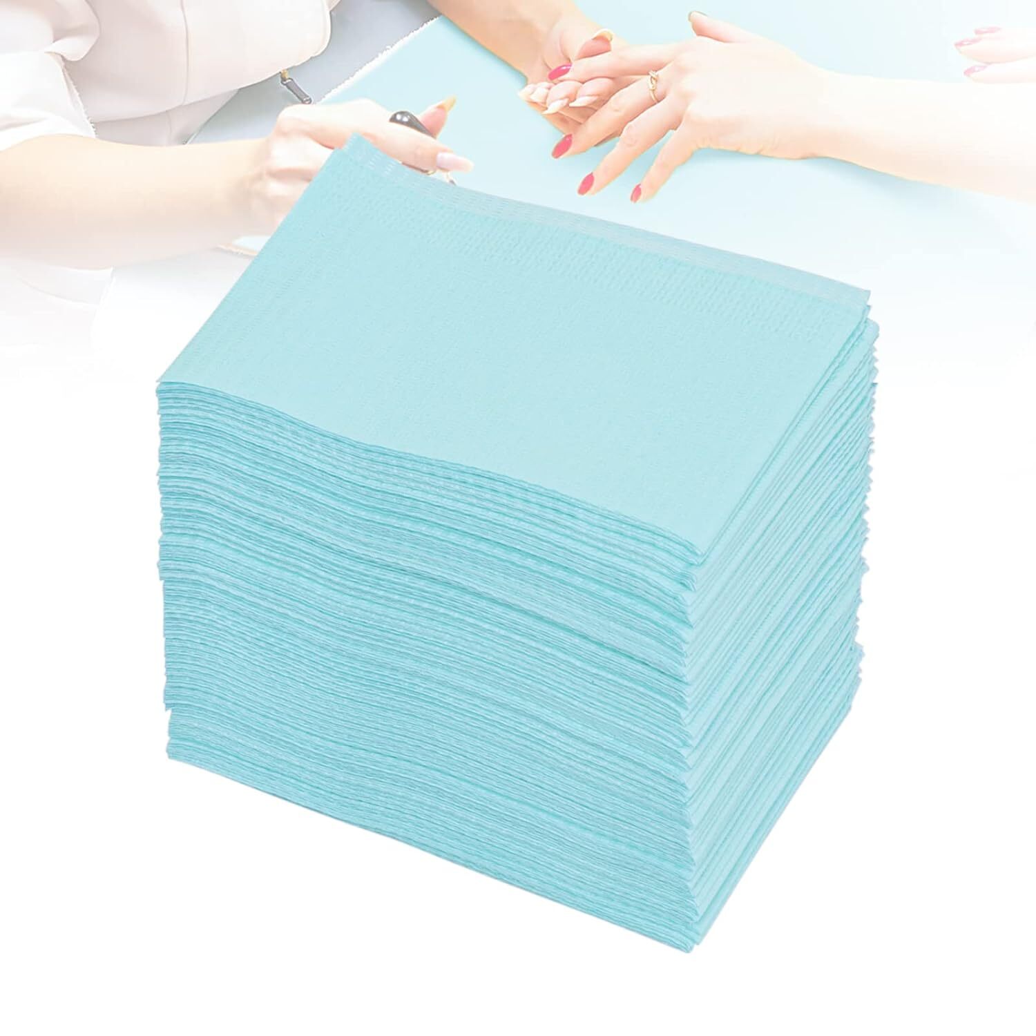 Waterproof Nail Tips Art Table Towels Mat 4*125PCS Dental Bibs