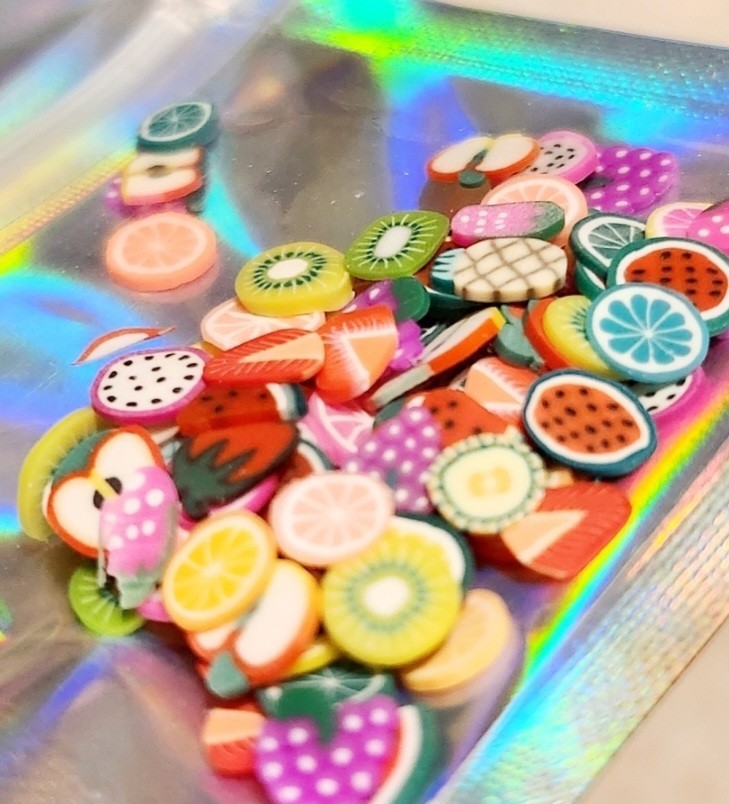 NWT NAIL ART DESIGN POLYMER CLAY FRUIT SLICES LARGE PACK!