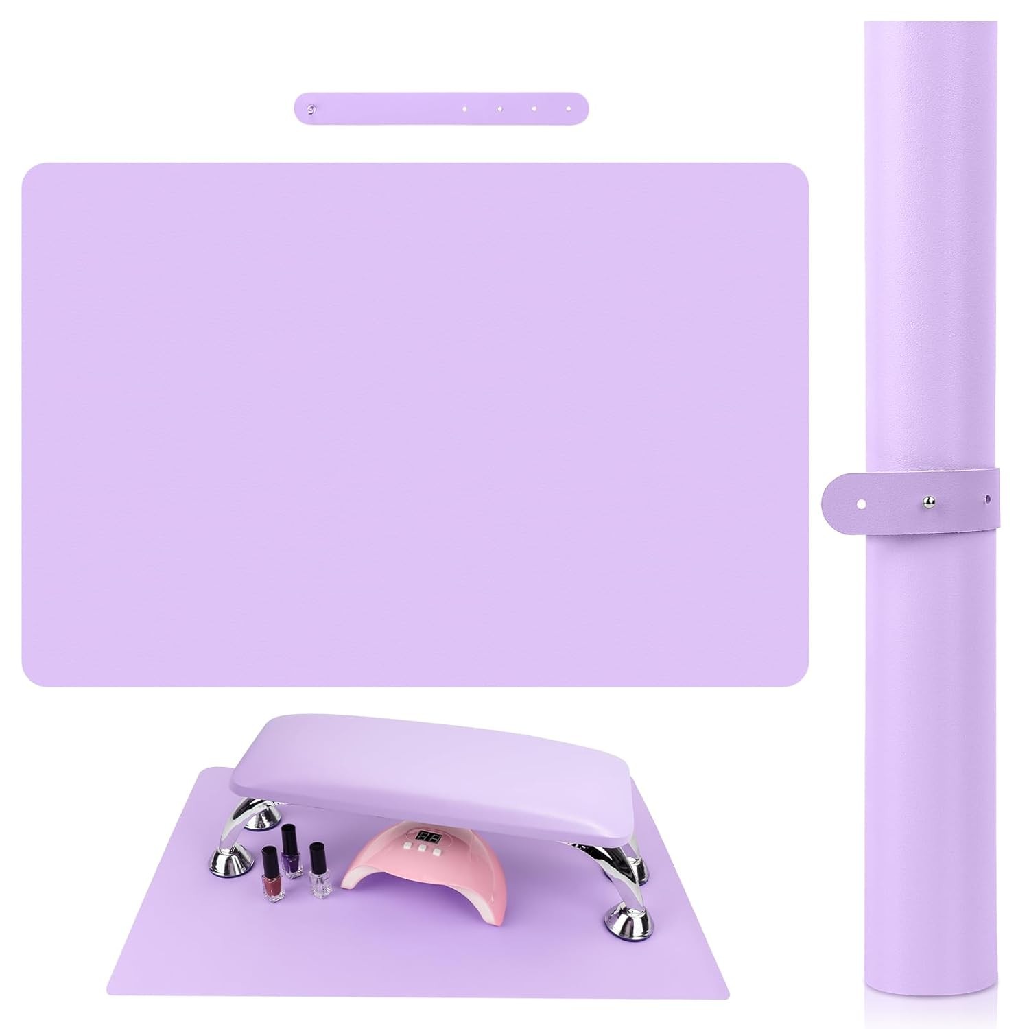 (MAT ONLY) Nail Art Table Mat Foldable Nail Art Hand Rest Pad for Nail Arm Rest