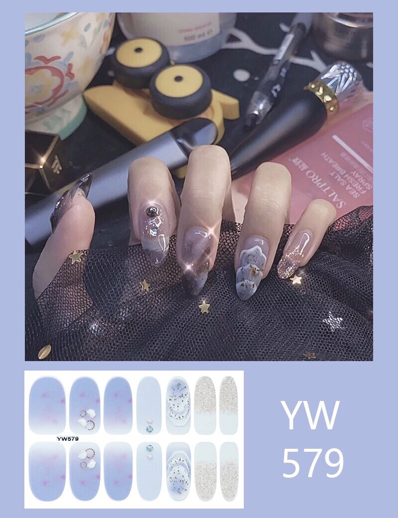 Wraps Stickers Nail 14 Self-Stick Fashion Decoration Nail Art Sheets