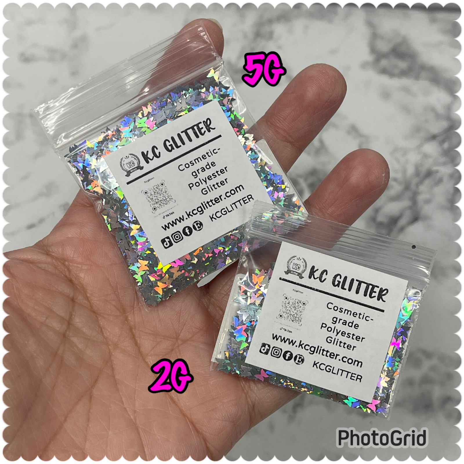 Solvent Resistant BUTTERFLY shape Glitter U Choose Color Nail Art Face Crafts