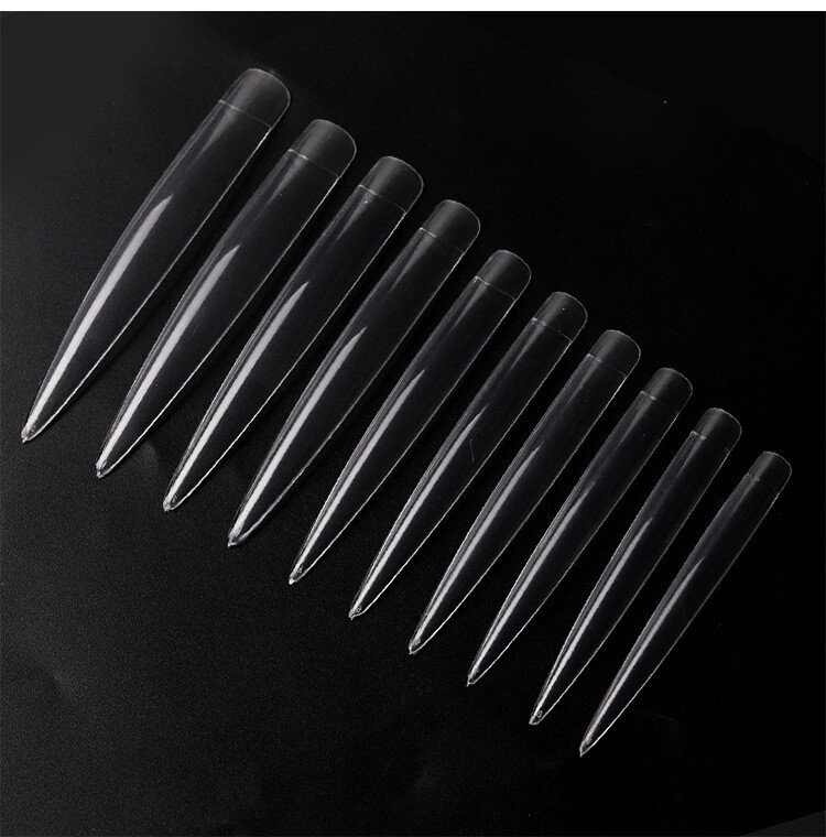 120Pcs XXL Stiletto Nail Tips Half Cover Extra Long Acrylic Extension False Nail