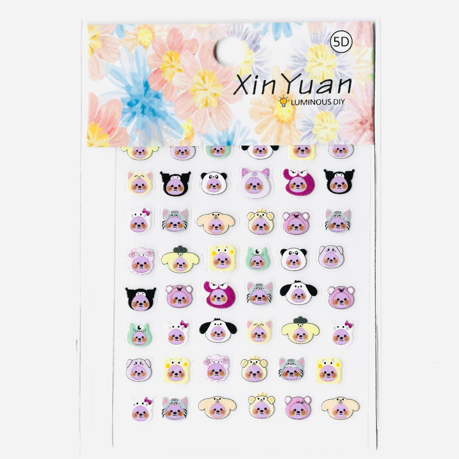 4 FOR £9.88 ⭐ Cute Cartoon Nail Art Stickers 1pc