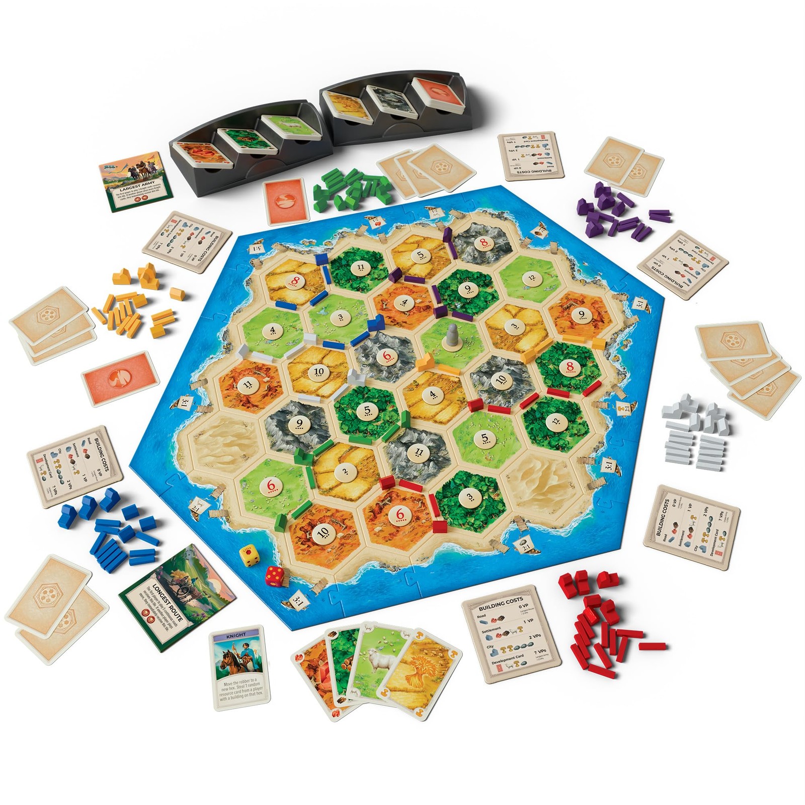 CATAN 5-6 Player Board Game 11.7 inches x 1.8 x 0.1 inches, Multicolor