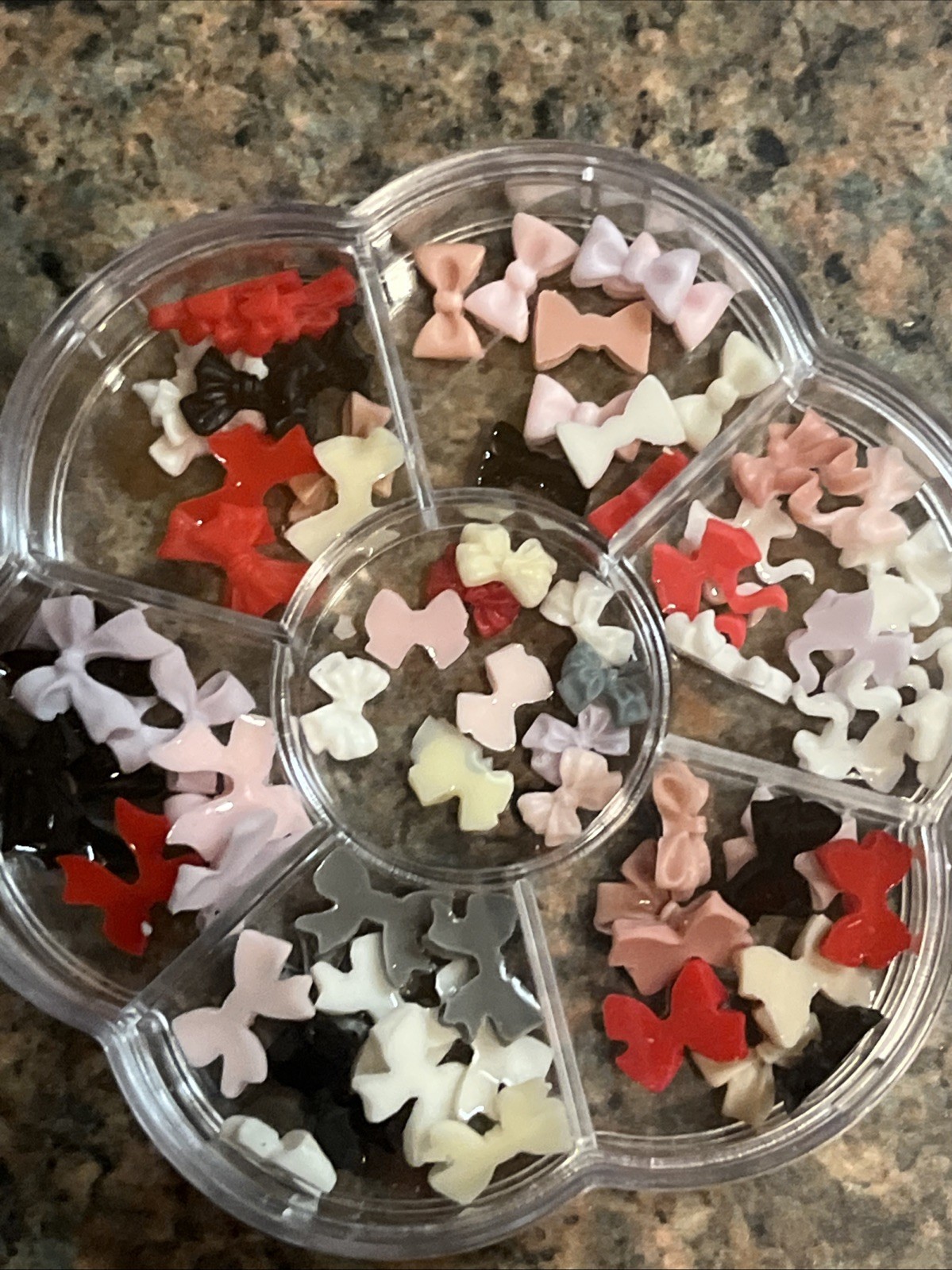 Kawaii 3D Nail Accents Bow Charms Decorations And Nails Design Case