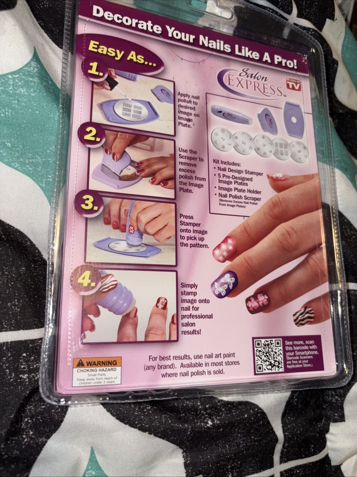 Salon Express Nail Art Stamping Kit As Seen on Tv Body Care Beauty Care Gift