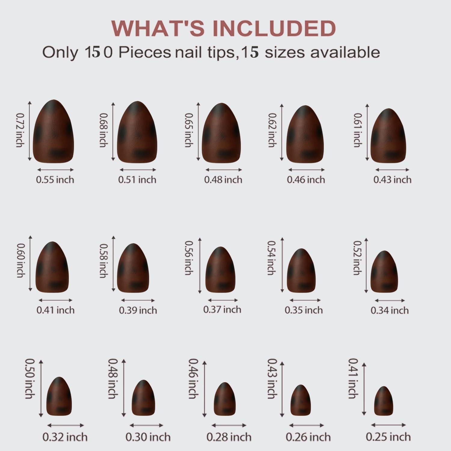 Tortoiseshell Short Almond Press on Nails, Soft Gel Nail Tips | Soak Off Acry…