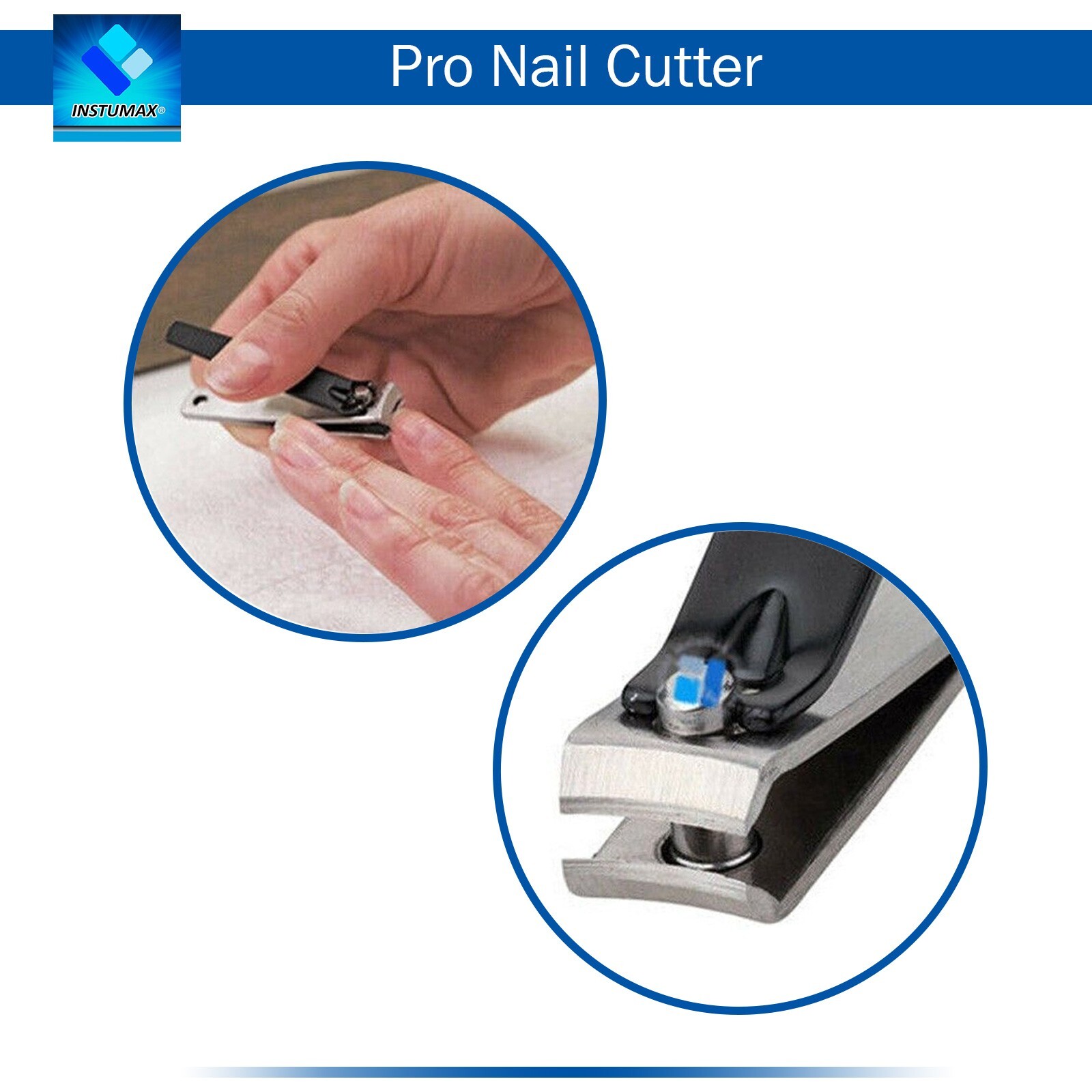 Fingernail Clippers Professional Stainless Steel Sharp Nail Cutter Nail File
