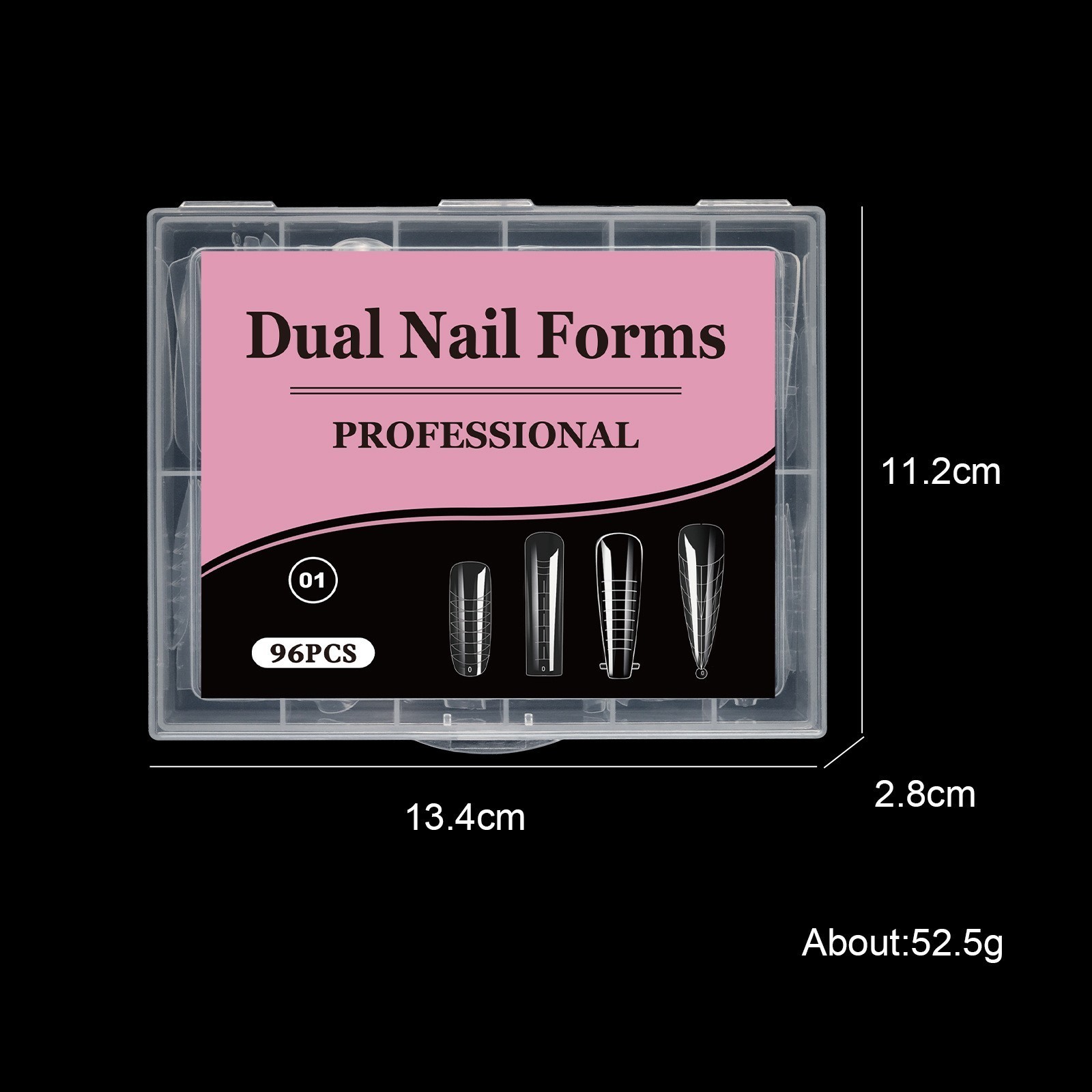4 IN 1 Dual Nail Forms Molds Set For DIY Nail Extension Tips Manicure Tools