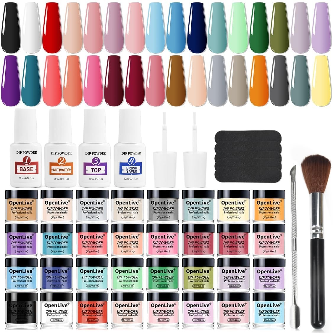 Acrilicos De Colores Para Unas Dulce Uñas Acrílicas Polvo Colección 32 Colors