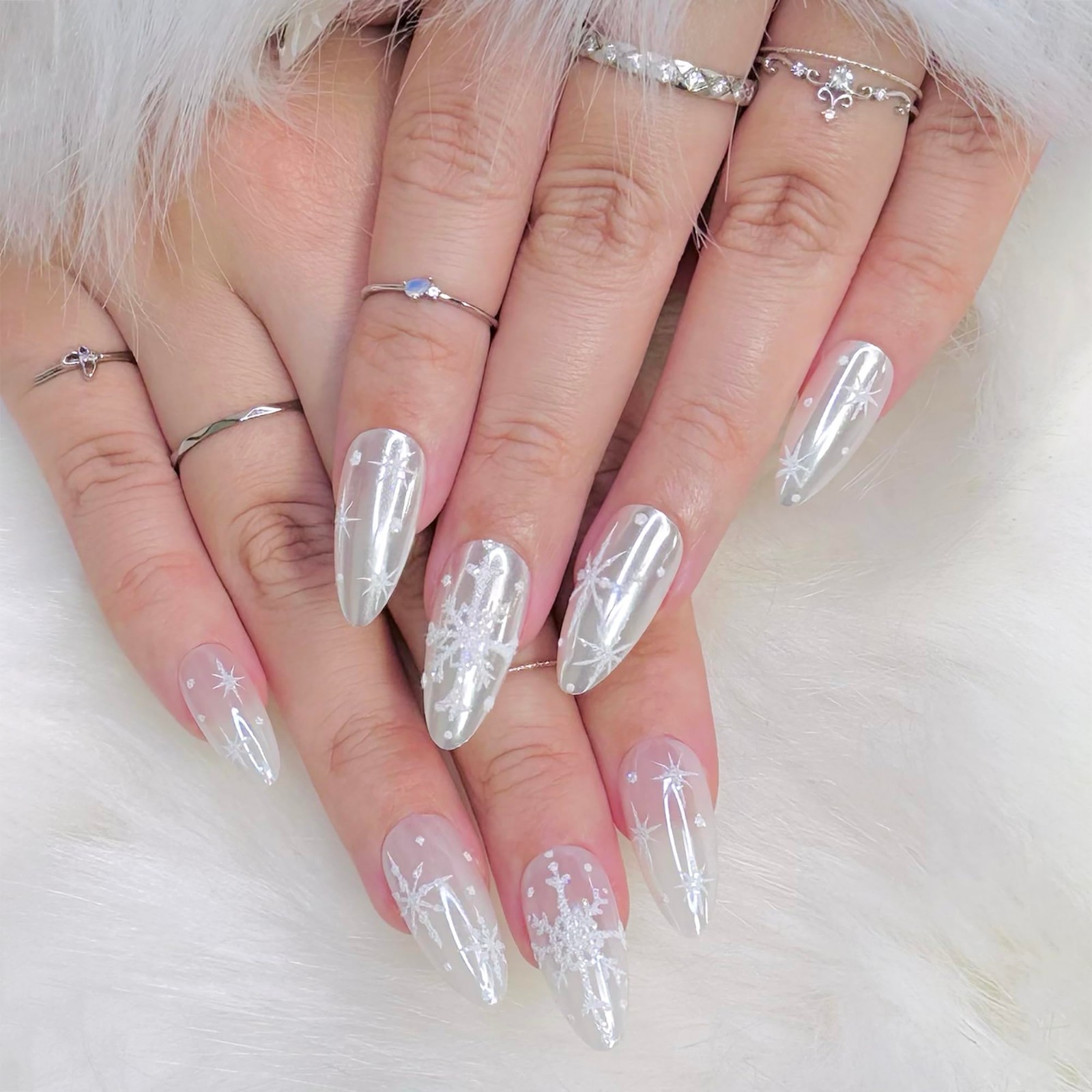Pearl Nail Chrome Powder 1g – Metallic Translucent Pigment for DIY Manicure