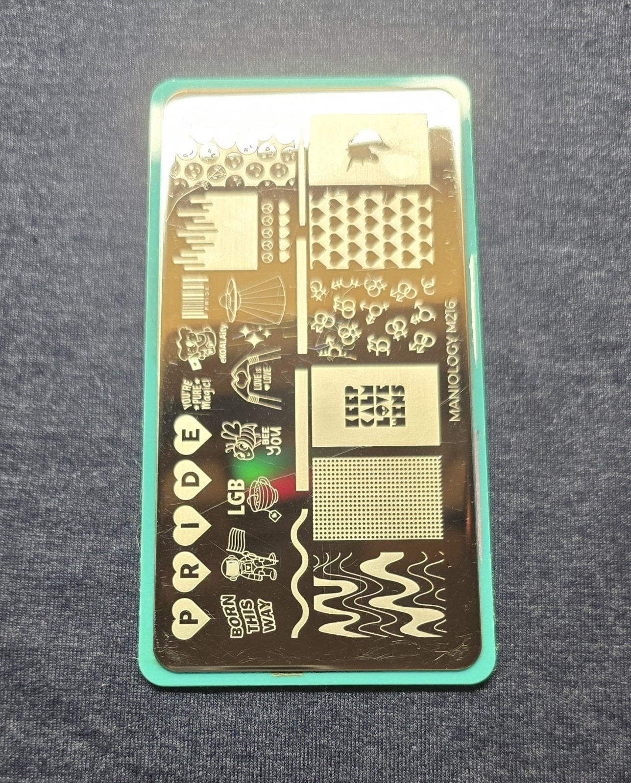Maniology M216 Pride Gay Straight Lesbian Lgb Love Sexual Nail Stamp Plate HTF