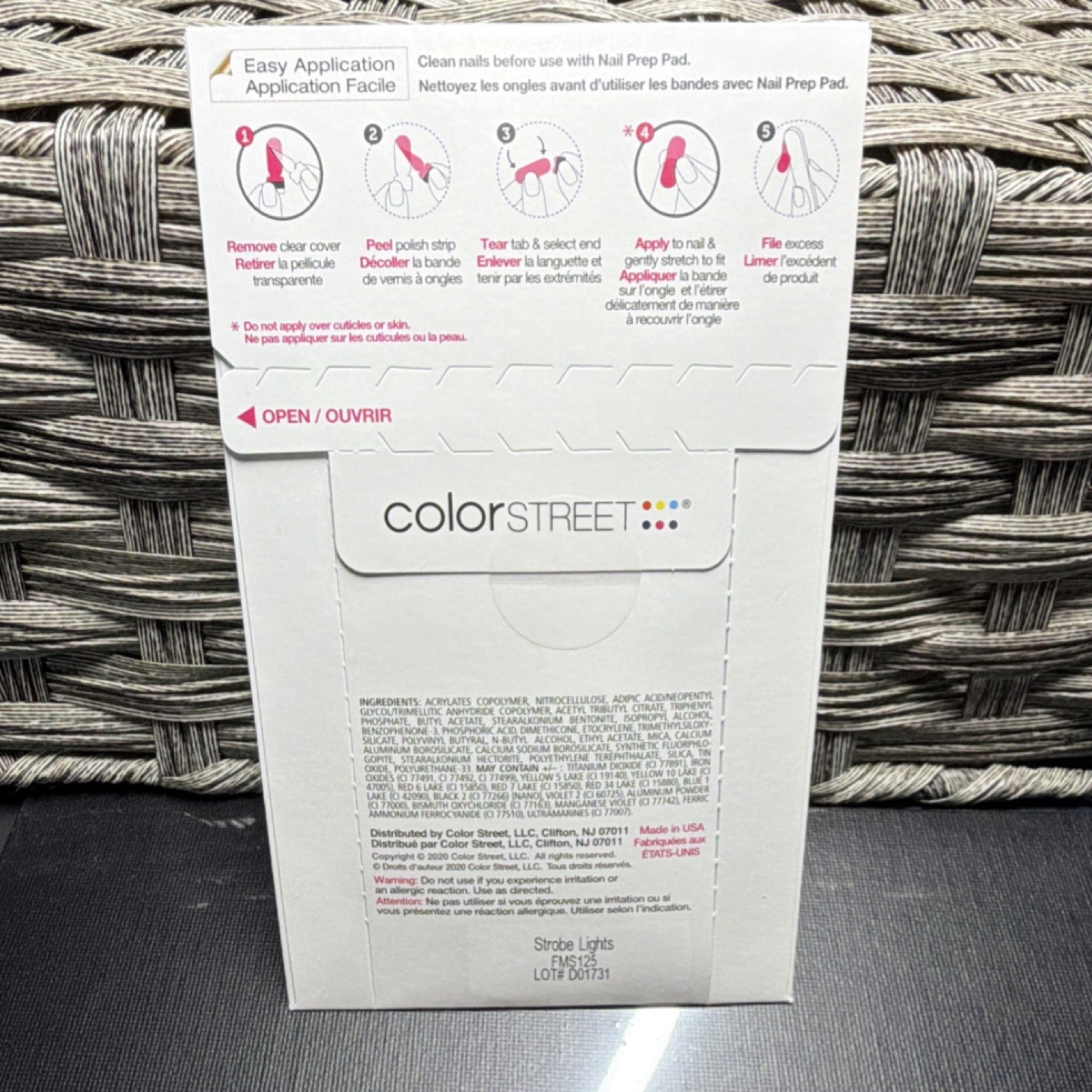 ✨RETIRED✨ Color Street Nail Polish Strips Strobe Lights FMS125