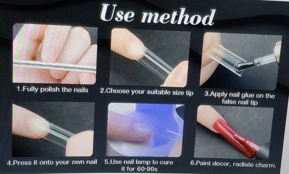 UNA GELLA Square Nail Tips XXL Long Half Cover Gel Tips 120PCS No C Curve XLONG