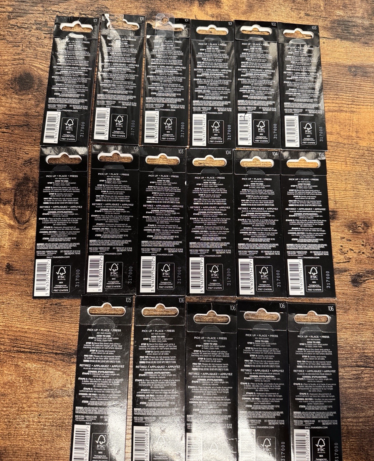 Lot Of 17 Sally Hansen Salon Effects Nail Accents Sealed