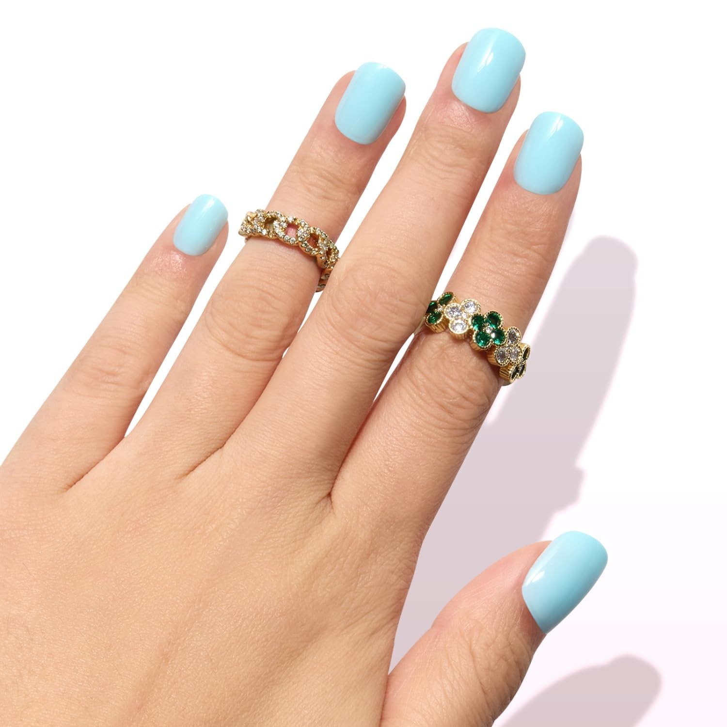 Nail Reformation Spa Day Blue Nails